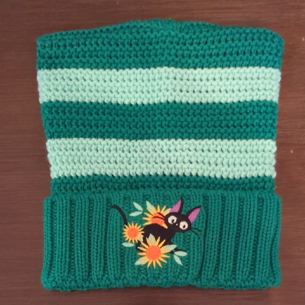 Hot Topic Adult Beanie Kiki's Delivery Service Jiji And Sunflowers